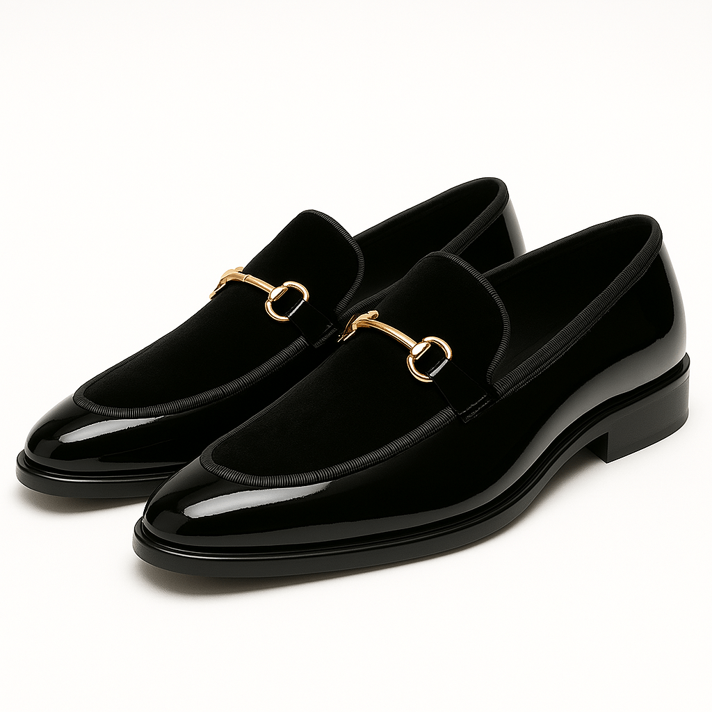 Elijano | Lackleder Loafer mit Kontrastfutter